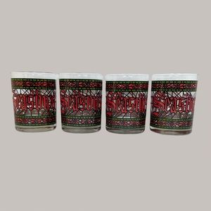 Vintage Houze Season’s Greetings Glasses [344]
